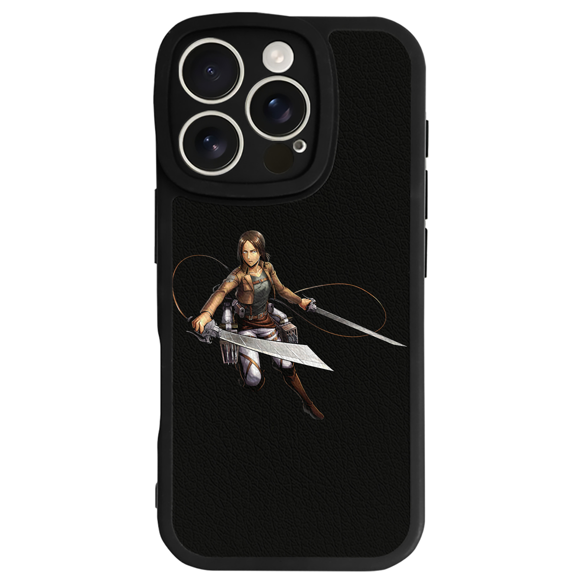 （画像用） 進撃の巨人 Attack on Titan 【iPhone 16シリーズ対応】シリコンスマホケース（レザー調） 材質：シリコン